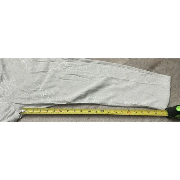 New NWT Women's Equipment Femme Charlyne Trouser Pants Silver Gray Size crop  12 - Picture 4 of 12